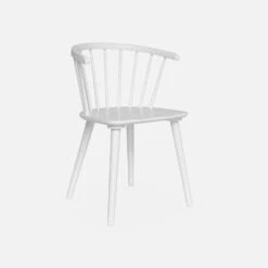 Chaise à Barreaux En Bois Et Contreplaqué (lot De 2) Couleur : Blanc -Maison Meubles ipauchrx2wh f37aa87cc8cf374c30a15a464b59a05d