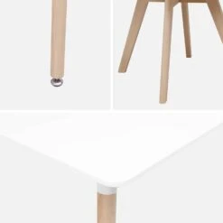 Table à Manger Scandinave Pieds Bois 4 Chaises -Maison Meubles iscadinsetwh c3a01843d7fbac38d526de83f83d9c19