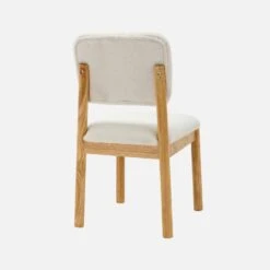 Chaises Bois D'hévéa Et Revêtement Bouclette (lot De 2) -Maison Meubles iswachrx2bcl b1ae93ce8414c23774b2d8834a8d7a8b