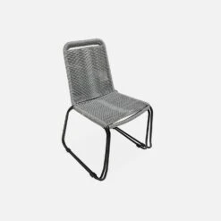 Chaise Jardin En Corde Empilable (lot De 2) Couleur : Gris Clair -Maison Meubles ropechrx2lgy ed2090622bc5ddfe98e6686936f5ced7