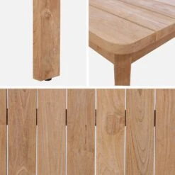 Table Intérieur/extérieur En Teck Recyclé, 8 Places 220cm -Maison Meubles tk220rcy 9e0c60b1cf2986d37c4eba38d6757e01